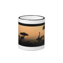 Giraffes at Sunset Haferl