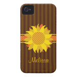 Girasol con la caja conocida de la casamata iPhone 4 Case-Mate fundas
