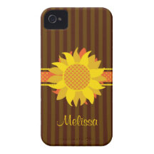 Girasol con la caja conocida de la casamata iPhone 4 Case-Mate fundas