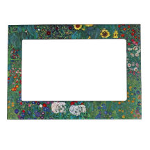 Girasol de Farmergarden, Klimt, flores del vintage Marcos Magneticos Para Fotos
