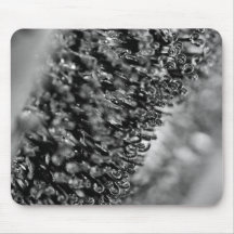 Girasol en blanco y negro alfombrilla de raton