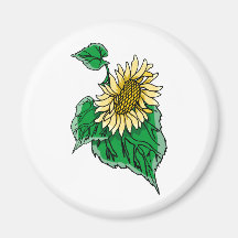 Girasol Imanes Para Frigoríficos