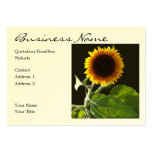 Girasol luminoso tarjetas de visita
