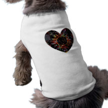 Girasol negro camiseta de perrito