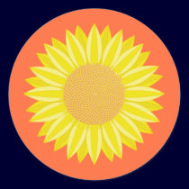 Girasol pegatinas