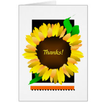 Girasol que usted tarjeta