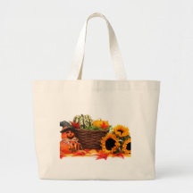 Girasoles de la caída de las calabazas de Hallowee Bolsas De Mano