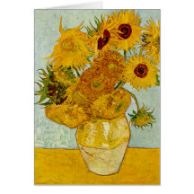 Girasoles de Vincent van Gogh Felicitacion