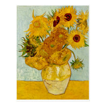Girasoles de Vincent van Gogh Postal