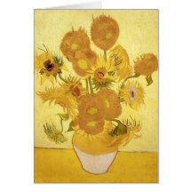 Girasoles de Vincent van Gogh Tarjeta