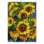 Girasoles tarjetas