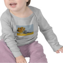 Girasoles - gato gris camisetas
