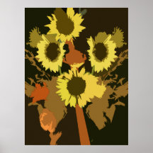 Girasoles/impresión de la lona de los girasoles impresiones