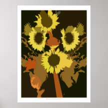 Girasoles/impresión de los girasoles impresiones