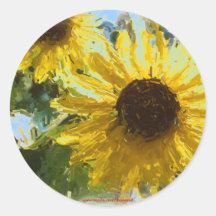 girasoles pegatinas  