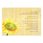 Girasoles rurales + El boda de la impresión del pa Anuncios Personalizados