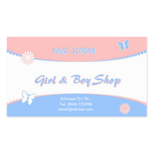 Girl & Boy Visitenkarten