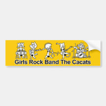 Girls Rock Band バンパーステッカー