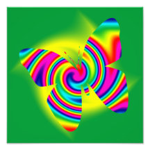 Giro formado mariposa del arco iris arte fotografico