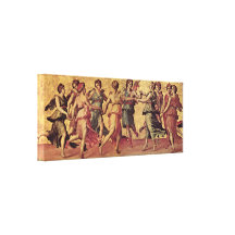 Giulio Romano - danza de Apolo con las musas Lienzo Envuelto Para Galerias