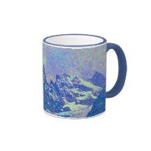 Glaciar cerca de Chamonix - imagen impresionista d Taza De Café