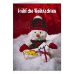 Glad Christmas Schneemann Grußkarten