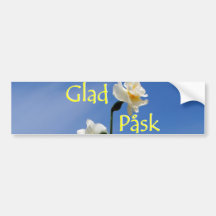 Glad Påsk Auto Aufkleber