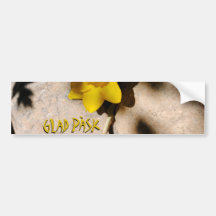 Glad Påsk påsklilja Auto Sticker