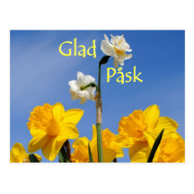 Glad Påsk Postkarten