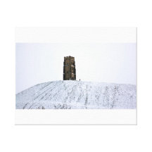 Glastonbury en el solsticio de invierno impresion en lona