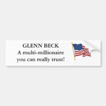 GLENN BECK, millonario Etiqueta De Parachoque