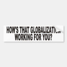 Globalización Etiqueta De Parachoque