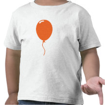 Globo anaranjado camiseta
