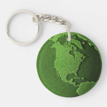 Globo de la hierba - Norteamérica Llaveros