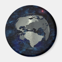Globo de la tierra del metal iman