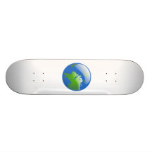Globo de la tierra del planeta patín
