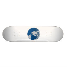 Globo de la tierra del planeta patines 