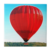 Globo del aire caliente para celebrar vida tejas  ceramicas