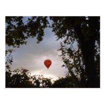 Globo del aire caliente postales