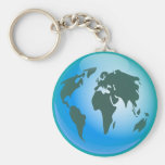 Globo del mundo llaveros