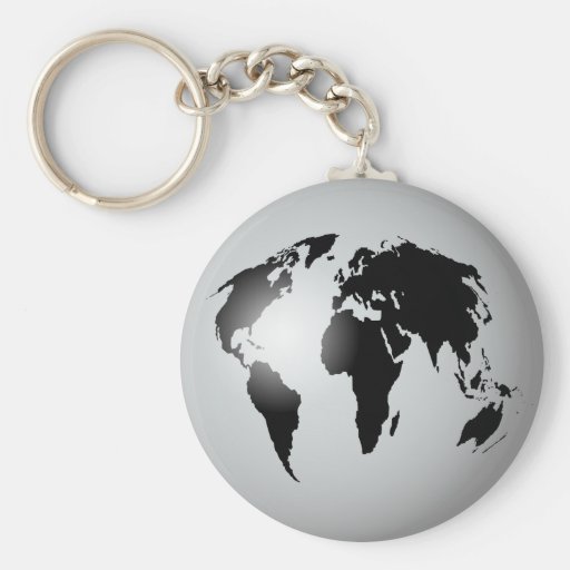 Globo del mundo llaveros personalizados