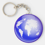 Globo del mundo llaveros personalizados