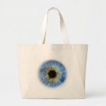 Globo del ojo azul bolsa de mano
