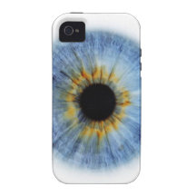 Globo del ojo azul humano Case-Mate iPhone 4 carcasa