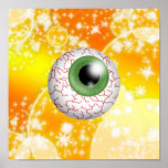 Globo del ojo de Halloween - SRF Poster