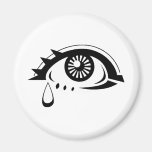 Globo del ojo triste imán de frigorifico