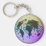 Globo del pixel llavero personalizado