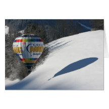 Globo y sombra tarjeta