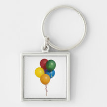 Globos coloreados multi del fiesta llaveros