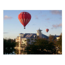 Globos del aire caliente postales